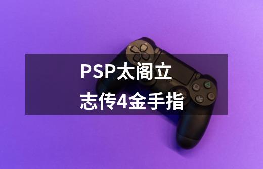 PSP太阁立志传4金手指-第1张-游戏信息-泓泰