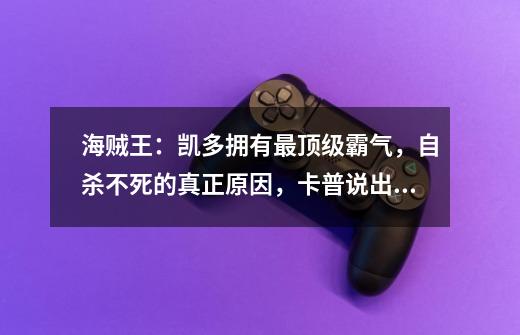 海贼王：凯多拥有最顶级霸气，自杀不死的真正原因，卡普说出答案-第1张-游戏信息-泓泰