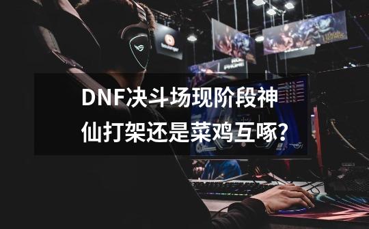 DNF决斗场现阶段神仙打架还是菜鸡互啄？-第1张-游戏信息-泓泰