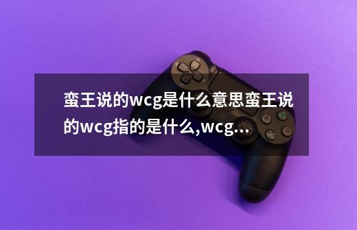 蛮王说的wcg是什么意思蛮王说的wcg指的是什么,wcg什么意思网络用语-第1张-游戏信息-泓泰