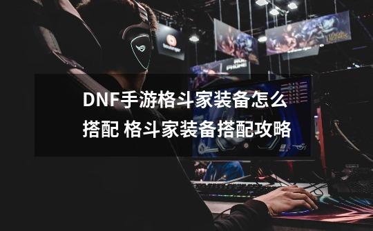 DNF手游格斗家装备怎么搭配 格斗家装备搭配攻略-第1张-游戏信息-泓泰