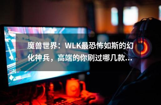 魔兽世界：WLK最恐怖如斯的幻化神兵，高端的你刷过哪几款？-第1张-游戏信息-泓泰