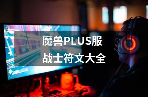 魔兽PLUS服战士符文大全-第1张-游戏信息-泓泰