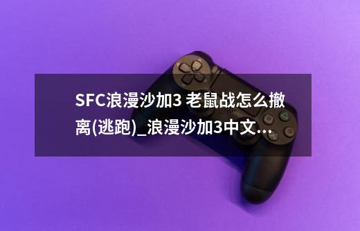 SFC浪漫沙加3 老鼠战怎么撤离(逃跑)?_浪漫沙加3中文版攻略-第1张-游戏信息-泓泰