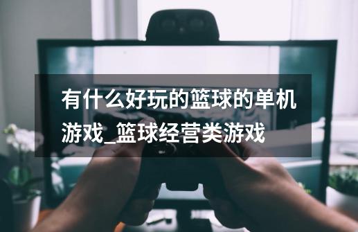 有什么好玩的篮球的单机游戏?_篮球经营类游戏-第1张-游戏信息-泓泰