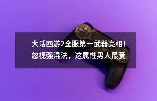 大话西游2全服第一武器亮相！忽视强混法，这属性男人最爱-第1张-游戏信息-泓泰