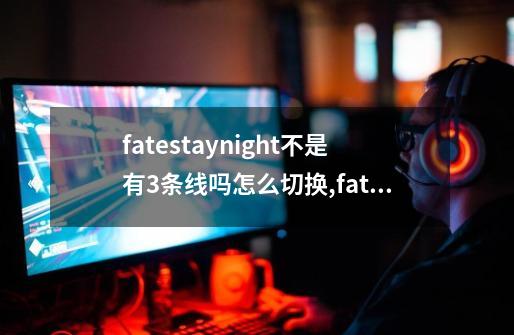 fatestaynight不是有3条线吗?怎么切换,fate stay night游戏几条线-第1张-游戏信息-泓泰