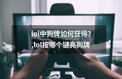 lol中狗牌如何获得？,lol按哪个键亮狗牌-第1张-游戏信息-泓泰