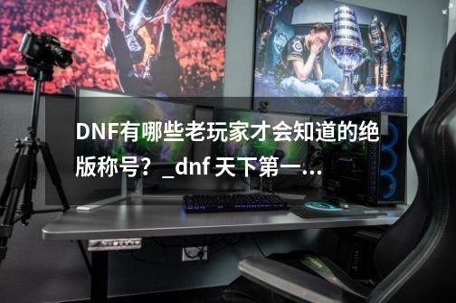 DNF有哪些老玩家才会知道的绝版称号？_dnf 天下第一剑-第1张-游戏信息-泓泰