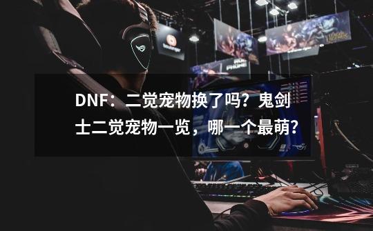 DNF：二觉宠物换了吗？鬼剑士二觉宠物一览，哪一个最萌？-第1张-游戏信息-泓泰