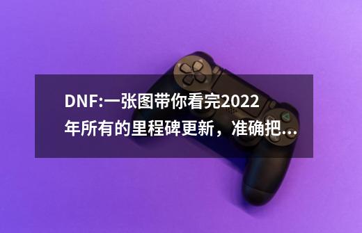 DNF:一张图带你看完2022年所有的里程碑更新，准确把握游戏走向-第1张-游戏信息-泓泰