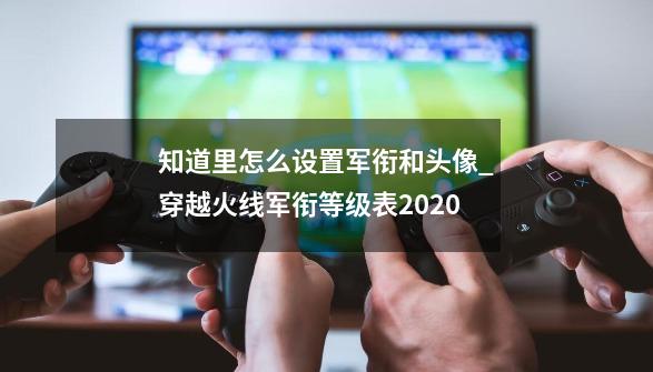 知道里怎么设置军衔和头像_穿越火线军衔等级表2020-第1张-游戏信息-泓泰