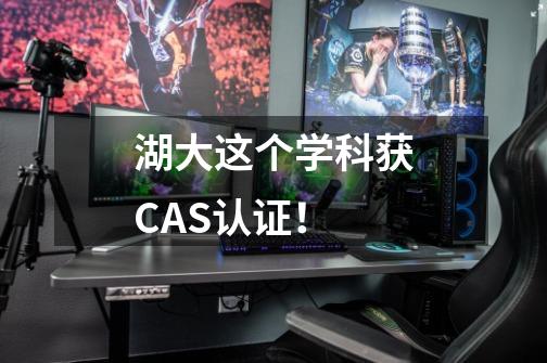 湖大这个学科获CAS认证！-第1张-游戏信息-泓泰