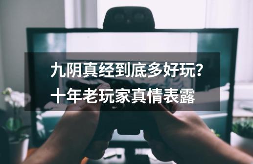 九阴真经到底多好玩？十年老玩家真情表露-第1张-游戏信息-泓泰