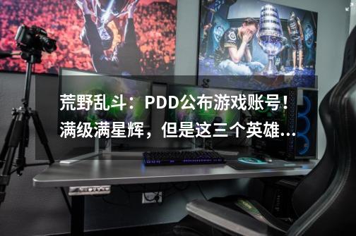 荒野乱斗：PDD公布游戏账号！满级满星辉，但是这三个英雄还没有-第1张-游戏信息-泓泰