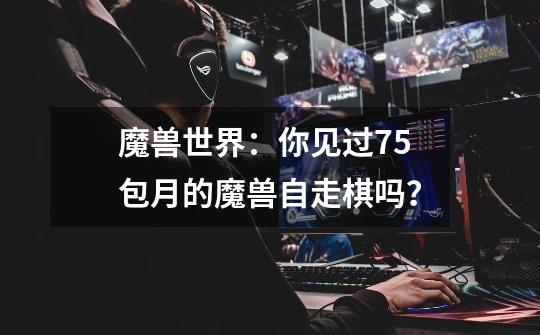 魔兽世界：你见过75包月的魔兽自走棋吗？-第1张-游戏信息-泓泰