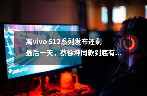 离vivo S12系列发布还剩最后一天，蔡徐坤同款到底有多吸睛？-第1张-游戏信息-泓泰