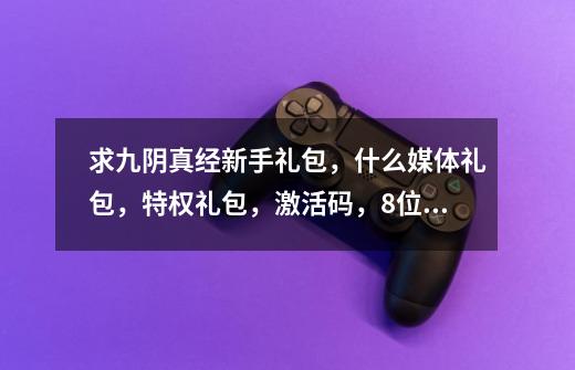 求九阴真经新手礼包，什么媒体礼包，特权礼包，激活码，8位数、13位数的都发过来！！,九阴真经礼包领取在哪-第1张-游戏信息-泓泰