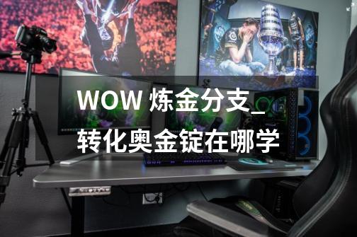 WOW 炼金分支_转化奥金锭在哪学-第1张-游戏信息-泓泰